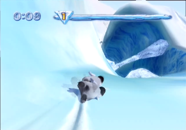 Happy Feet PS2 PlayStation 2 gameplay slide