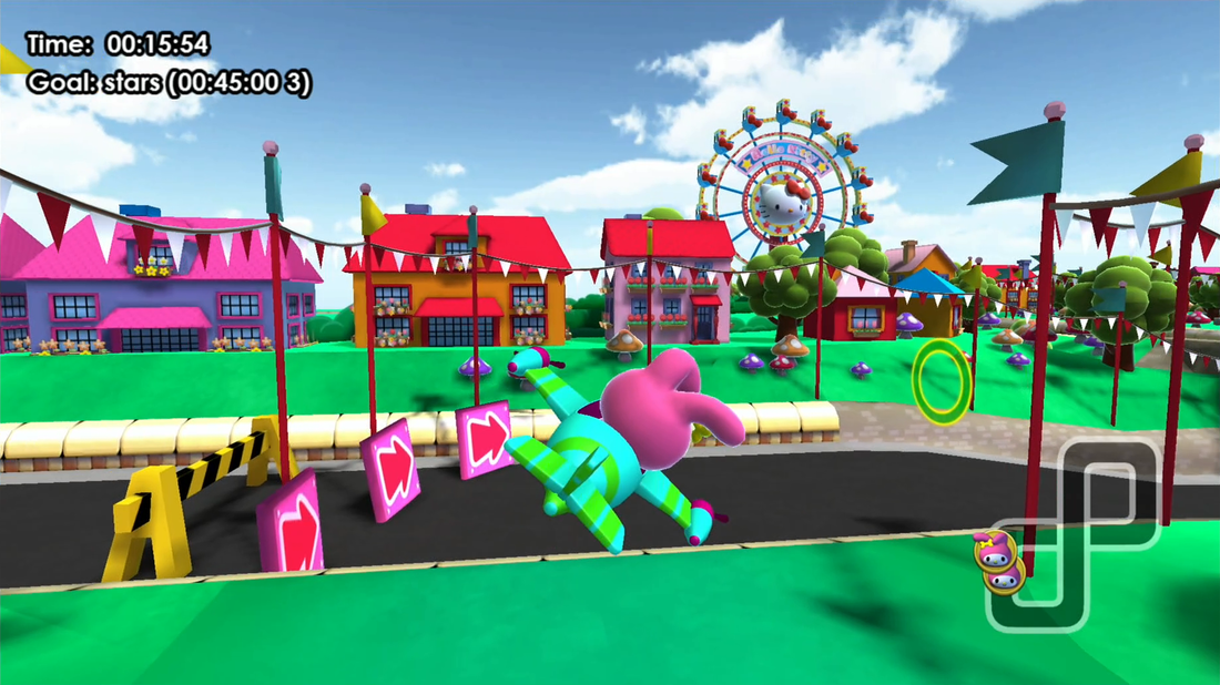 Hello Kitty Kruisers Wii U gameplay plane