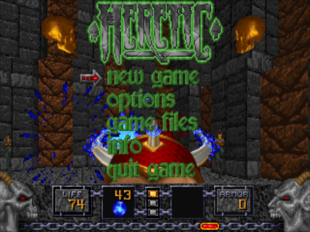 Heretic PC title screen
