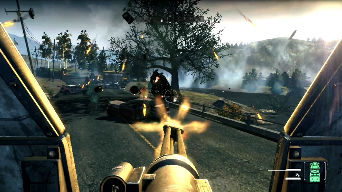 Homefront Xbox 360 gameplay mounted gun