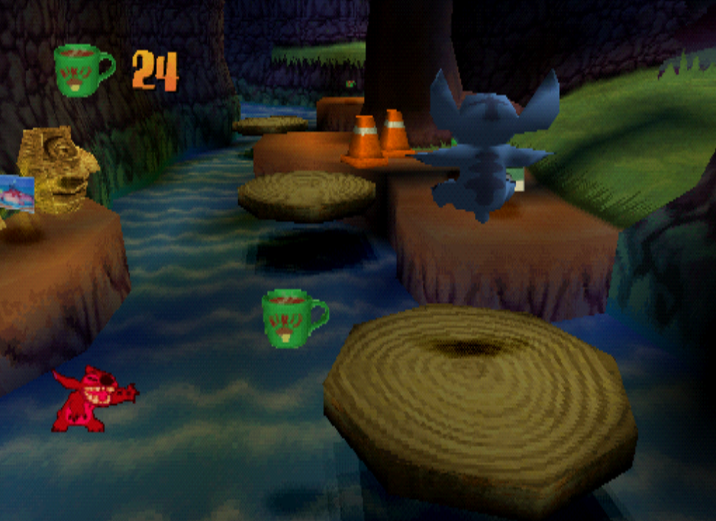 Lilo & Stitch Trouble in Paradise PS1 jumping