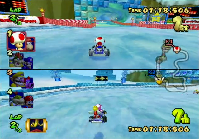 Mario Kart Double Dash!! Nintendo GameCube gameplay Toad, Toadette