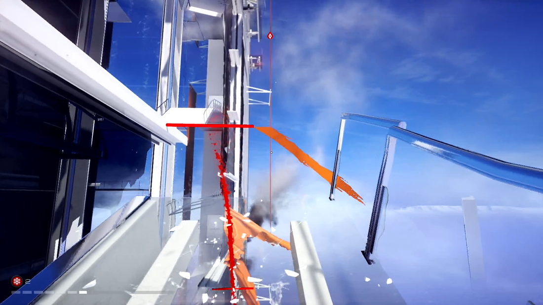 Mirror's Edge Catalyst PS4 climbing the Shard