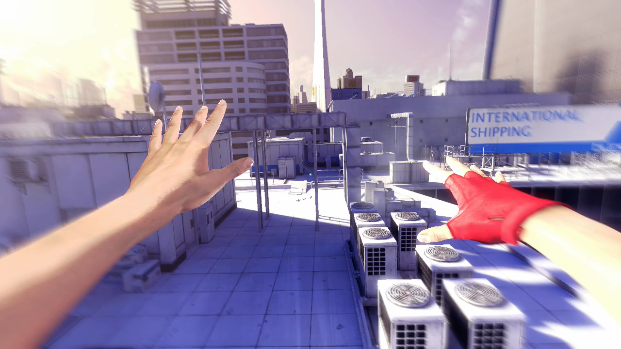 Mirror's Edge Xbox 360 Faith running arms outstretched