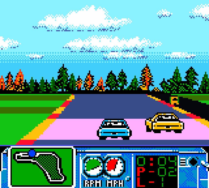 NASCAR Challenge Game Boy Color gameplay