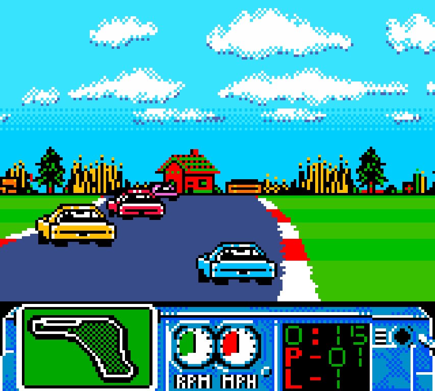 NASCAR Challenge Game Boy Color gameplay
