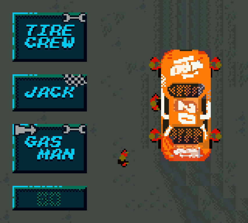 NASCAR Heat Game Boy Color pit stop
