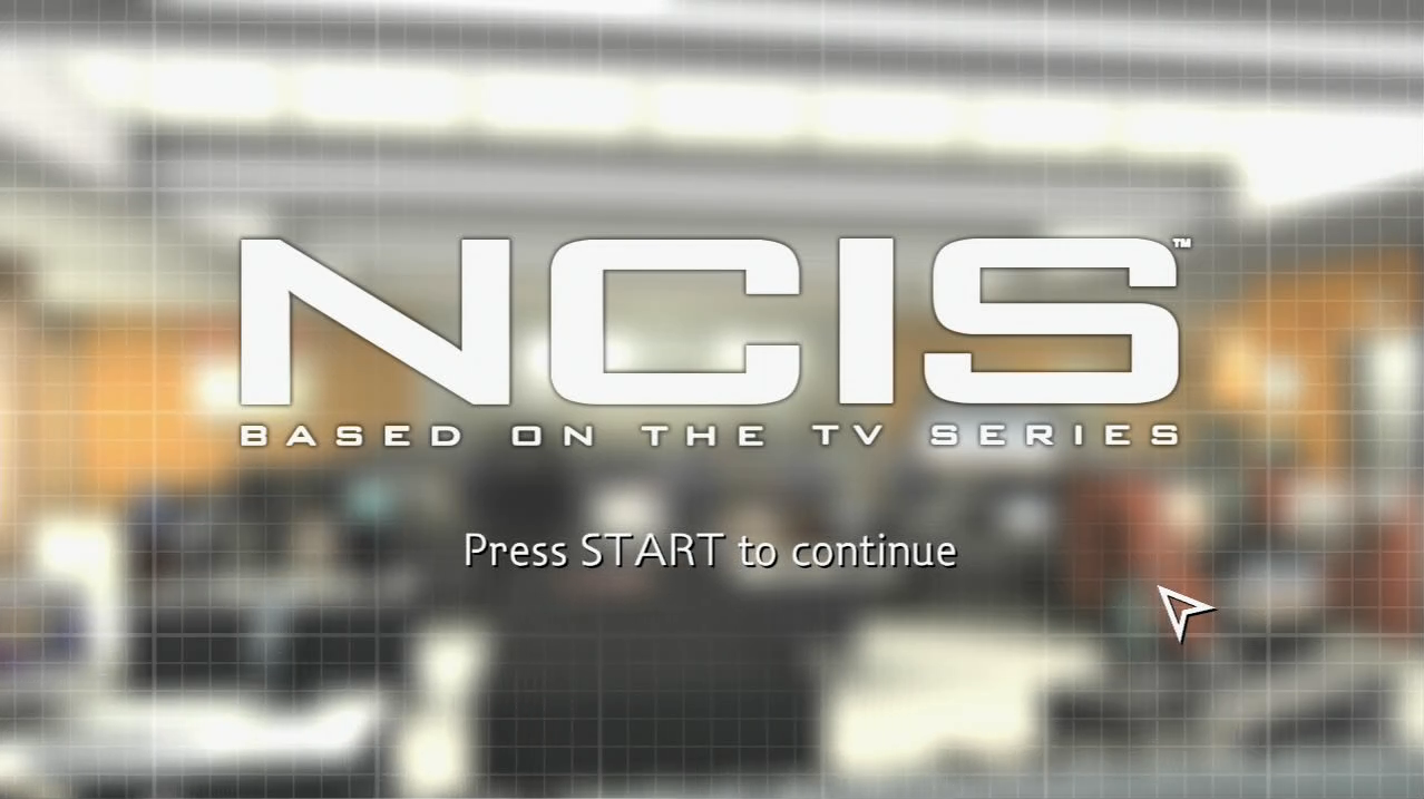NCIS Based on the TV Series PS3 title screen