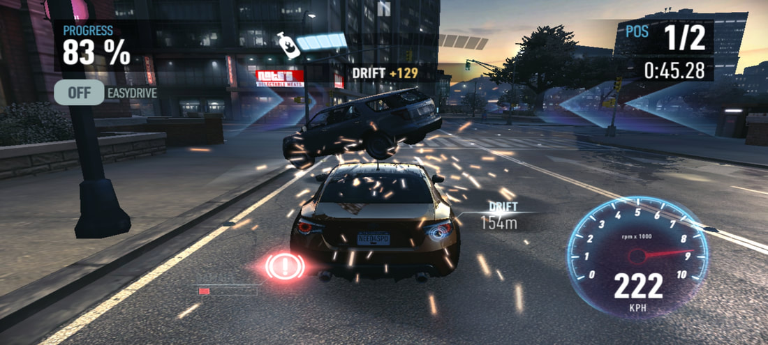Need for Speed: No Limits Android gameplay crash action