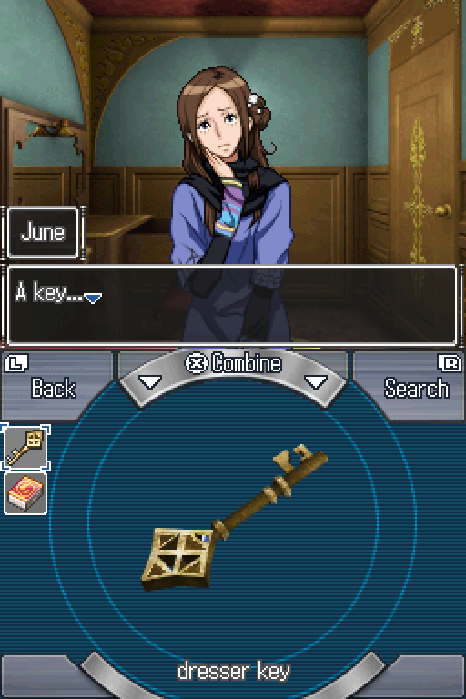 999 Akane mentions a dresser key