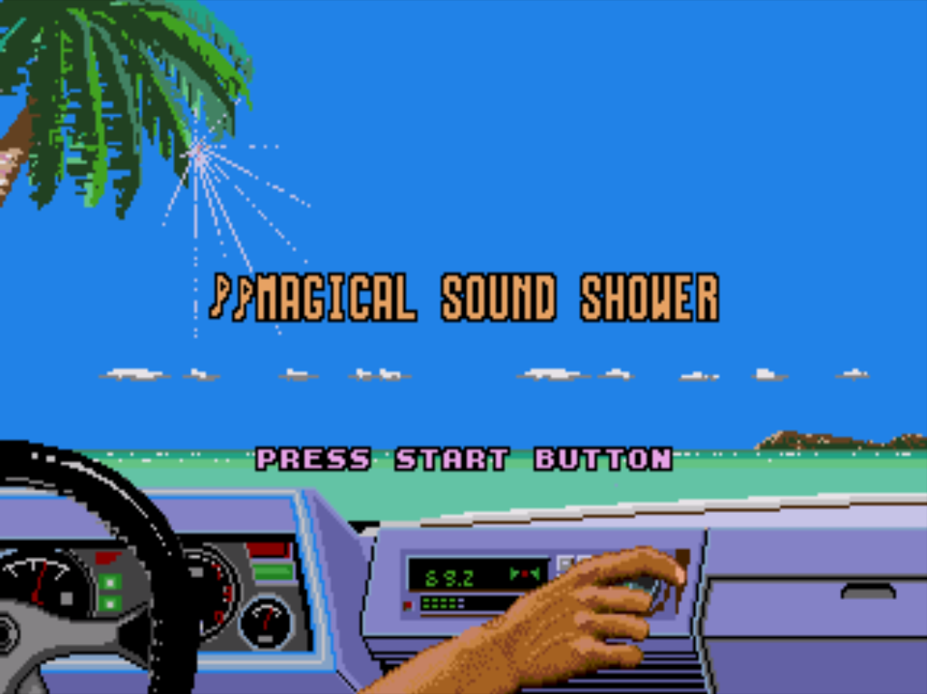 Outrun Mega Drive Genesis SEGA music select