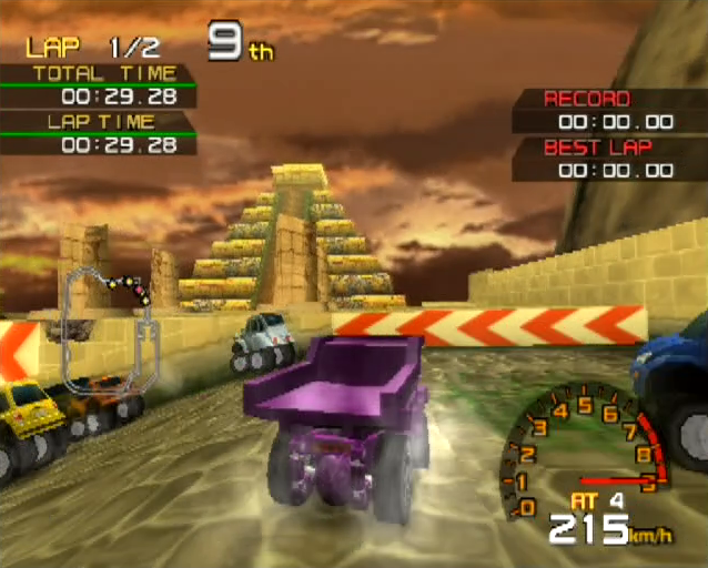 Penny Racers PlayStation 2 PS2 gameplay truck