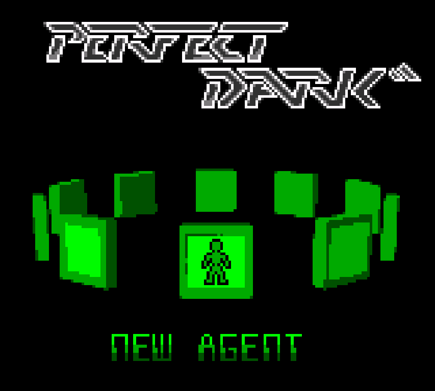 Perfect Dark GBC title screen