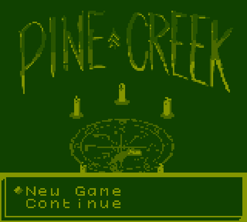 Pine Creek Game Boy aftermarket title screen