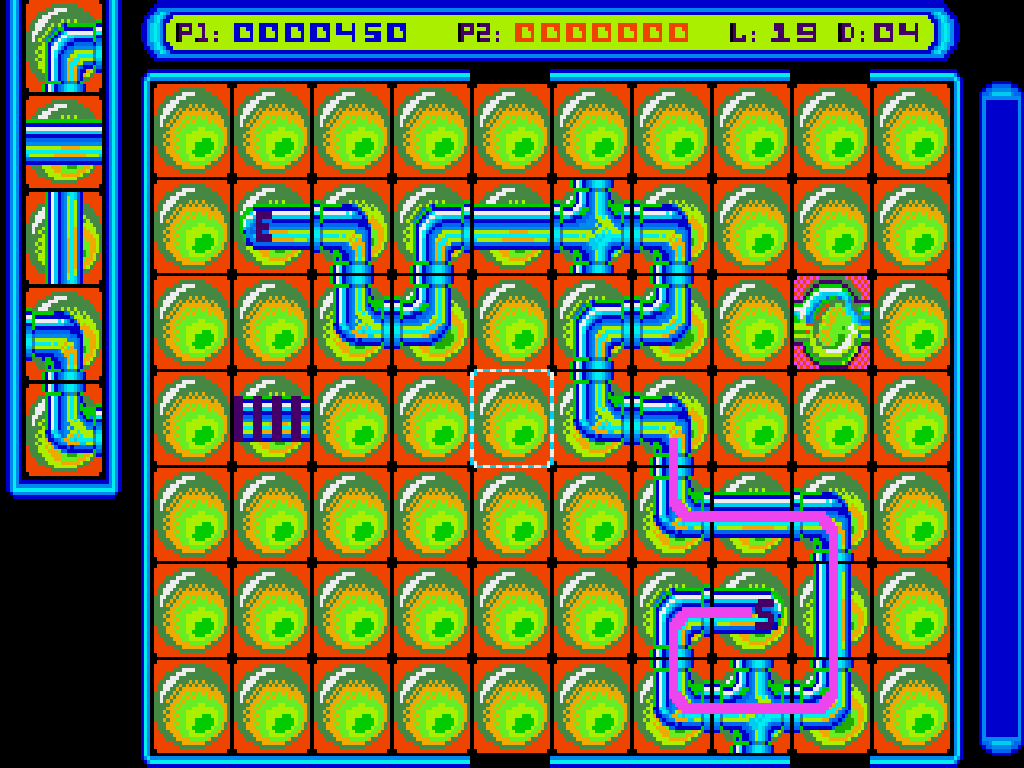 Pipe Mania Commodore Amiga gameplay