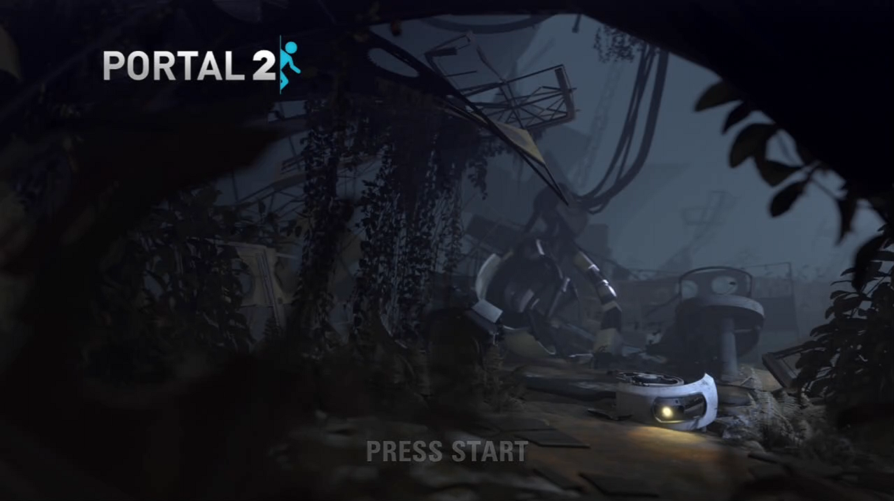 Portal 2 PlayStation 3 PS3 title screen