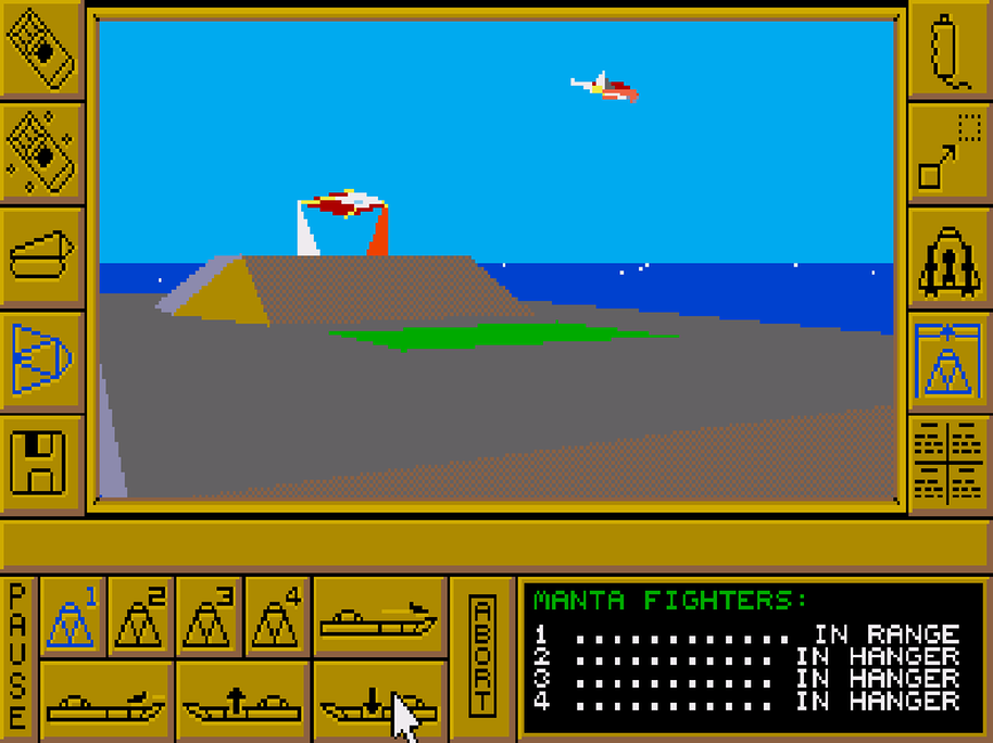 Carrier Command Atari ST gameplay flight deck