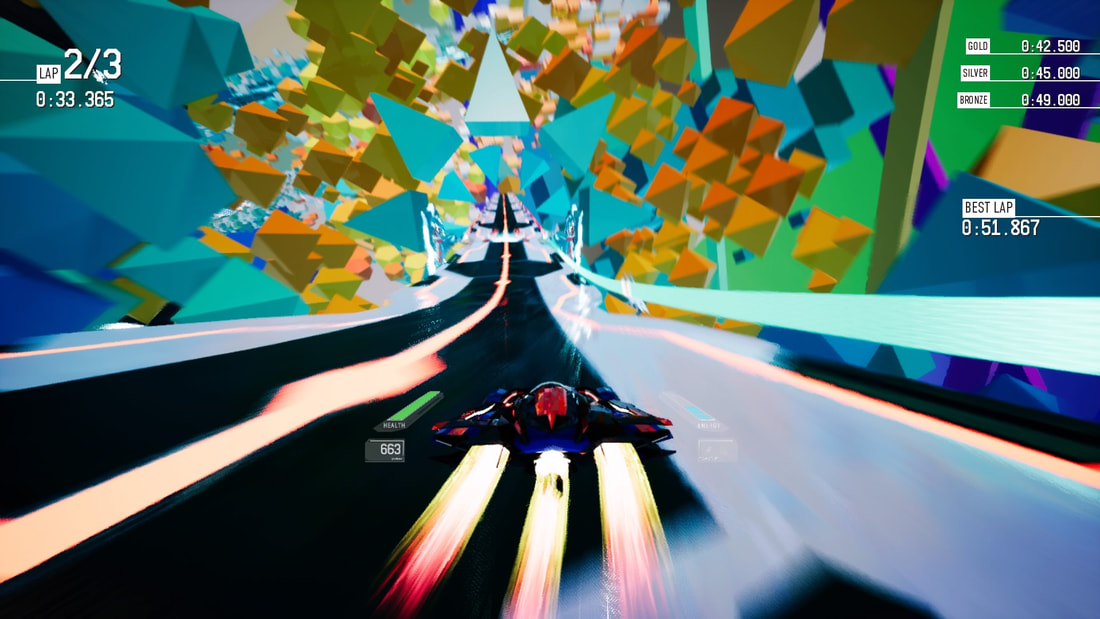 Redout Lightspeed Edition PS4 VERTEX time trial gameplay