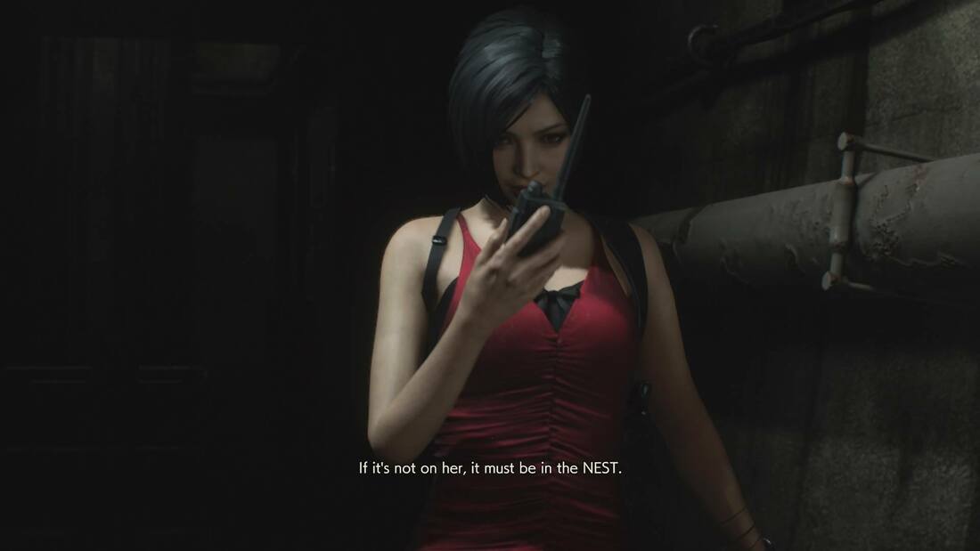 Resident Evil 2 remake PlayStation 4 PS4 Ada cut-scene