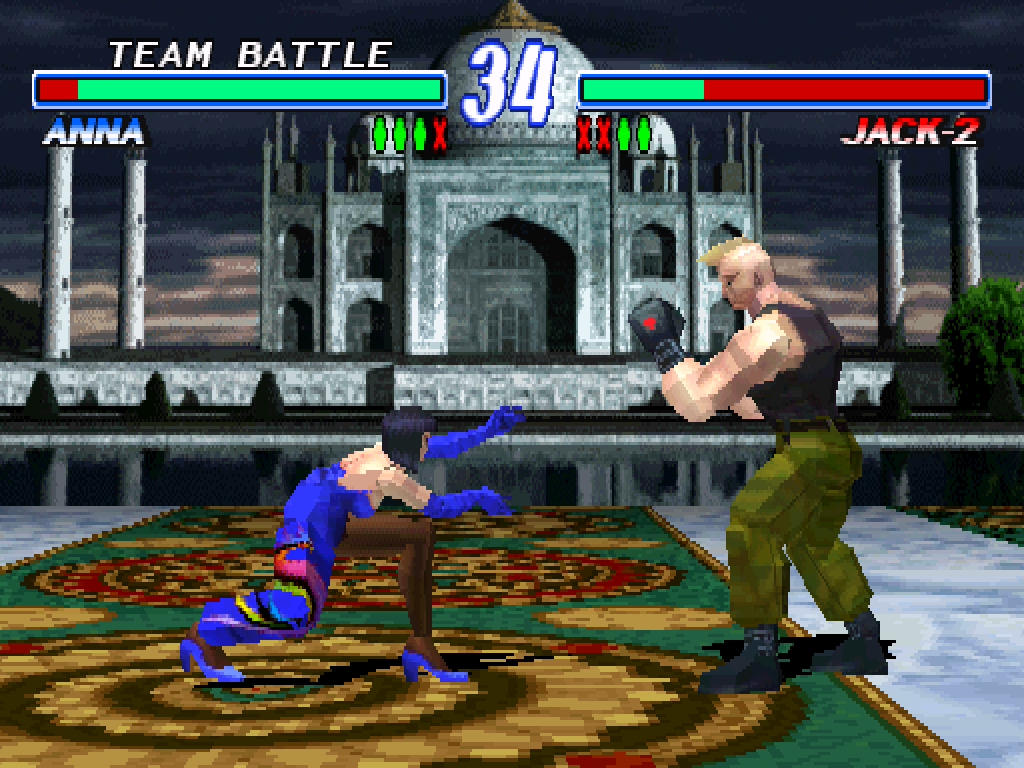 Tekken 2 PlayStation PS1 gameplay anna jack-2