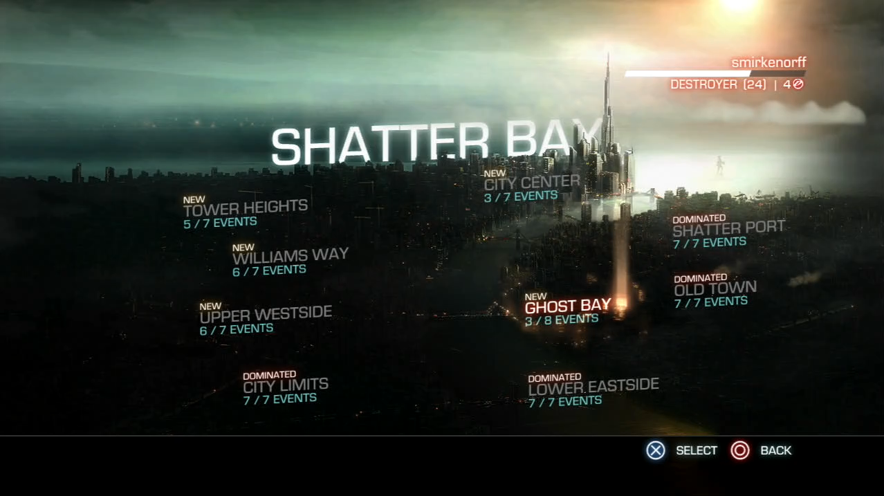 Ridge Racer Unbounded PlayStation 3 PS3 menu Shatter Bay