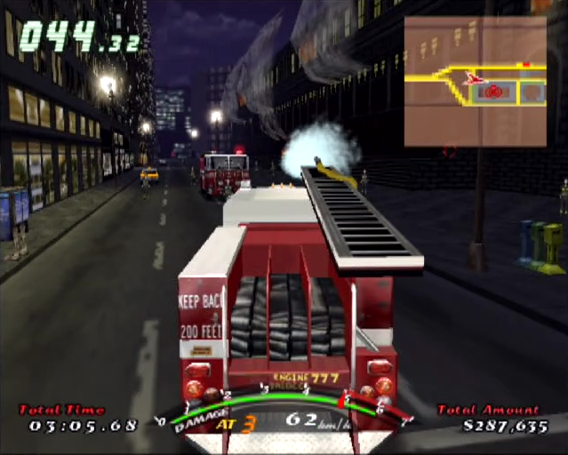 Runabout 3 Neo Age PlayStation 2 PS2 gameplay fire engine