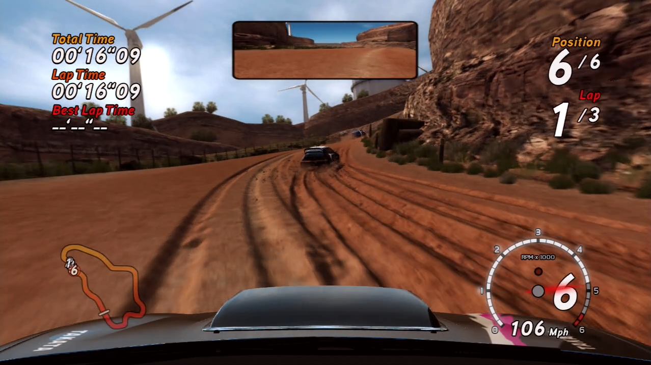 SEGA Rally PlayStation 3 PS3 gameplay canyon