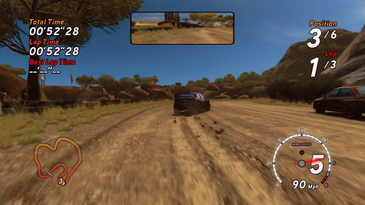 SEGA Rally PlayStation 3 PS3 gameplay safari