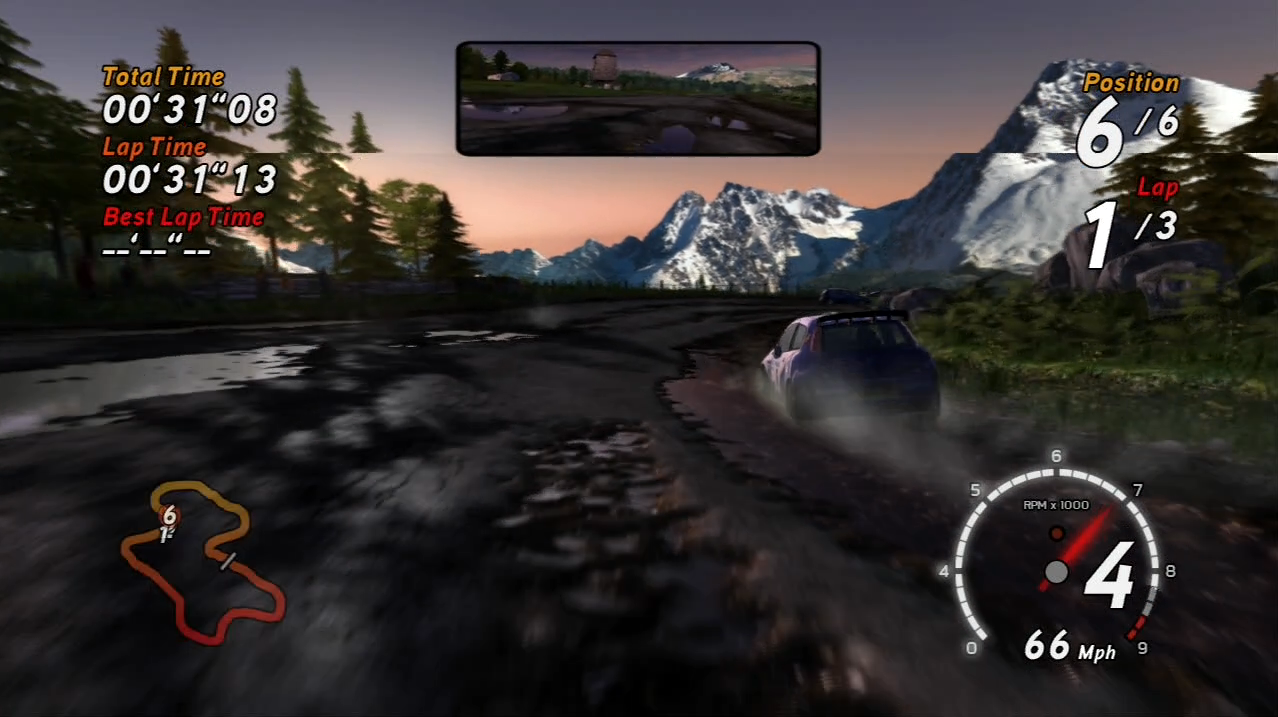 SEGA Rally PlayStation 3 PS3 gameplay alpine