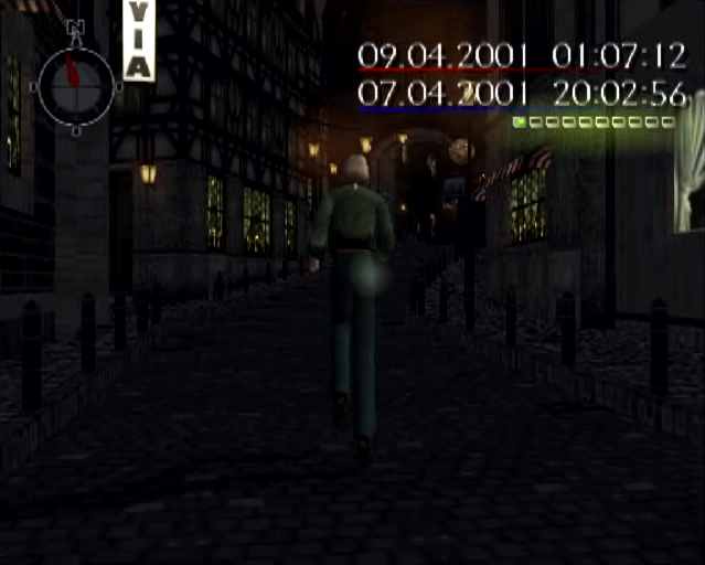 Shadow of Memories PS2 present-day Lebensbaum night-time
