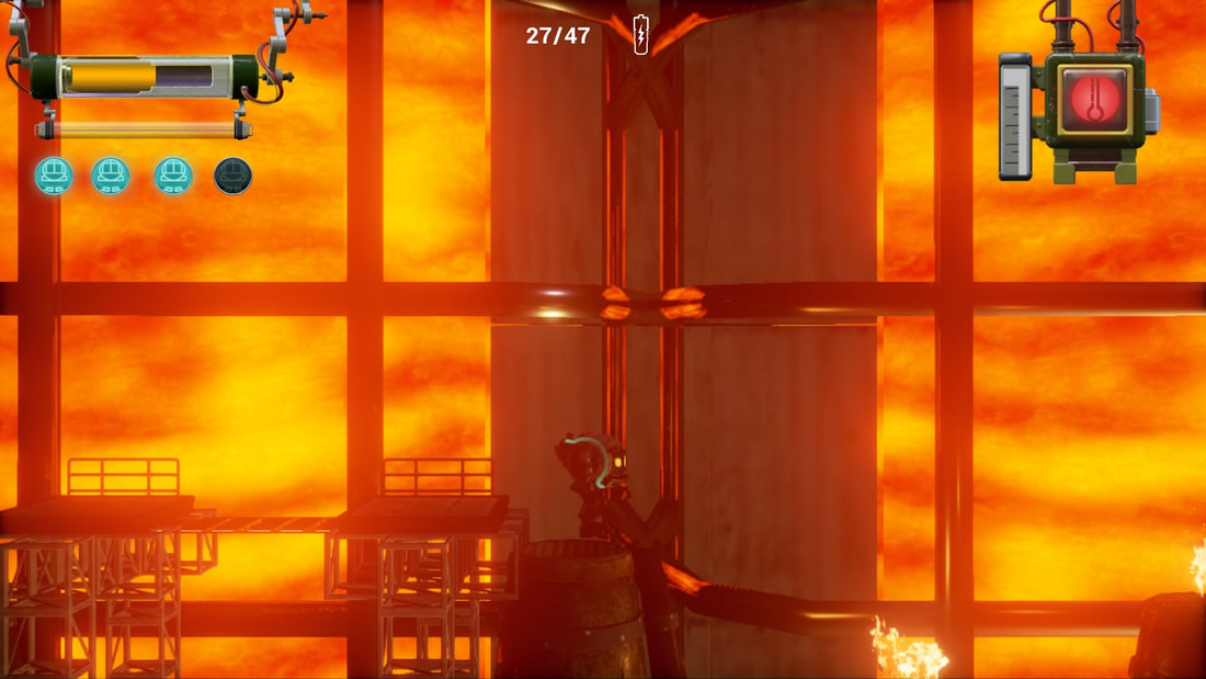 Shiny PlayStation 4 PS4 Lava level