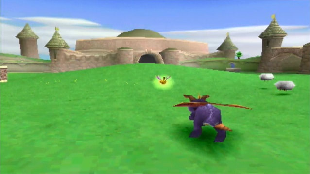 Spyro the Dragon gameplay sparx