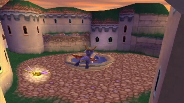 Spyro the Dragon gameplay castle