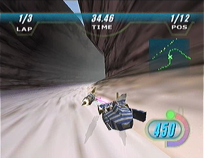 Star Wars: Episode I: Racer SEGA Dreamcast Mos Eisley gameplay