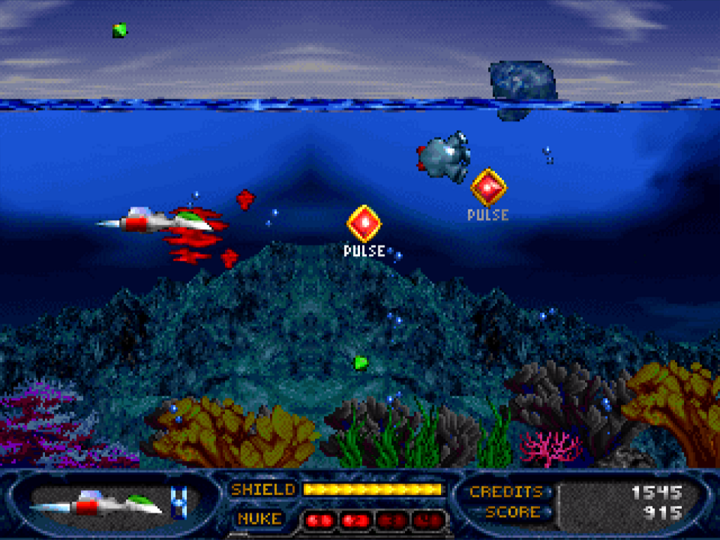Stargunner PC Aquatic Combat gameplay