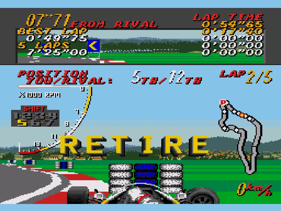 Super Monaco GP crash retirement Imola