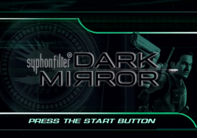 Syphon Filter Dark Mirror PlayStation 2 PS2 title screen
