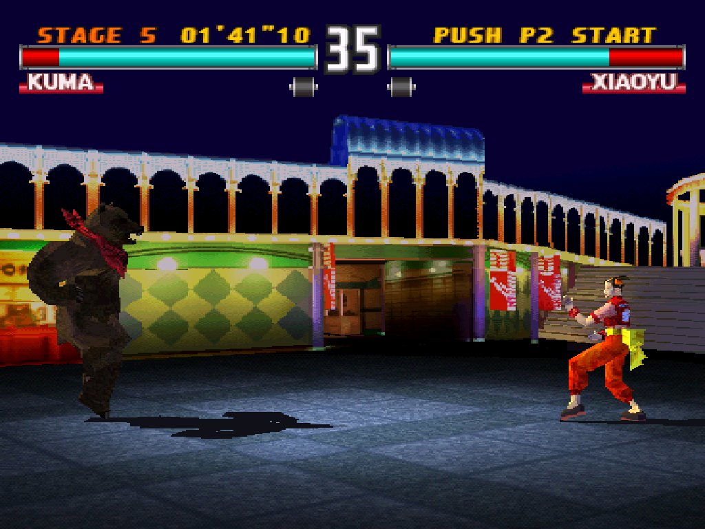 Tekken 3 PlayStation PS1 gameplay Kuma Xiaoyu