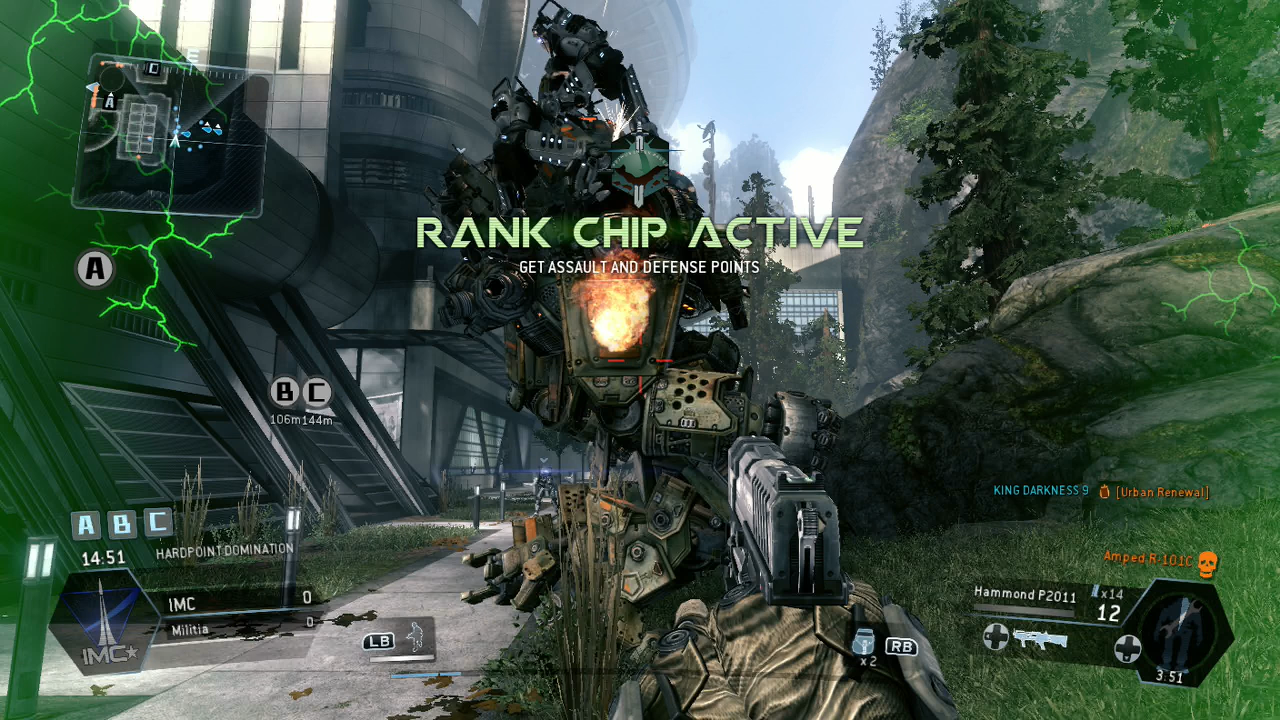 Titanfall Xbox One rank chip active