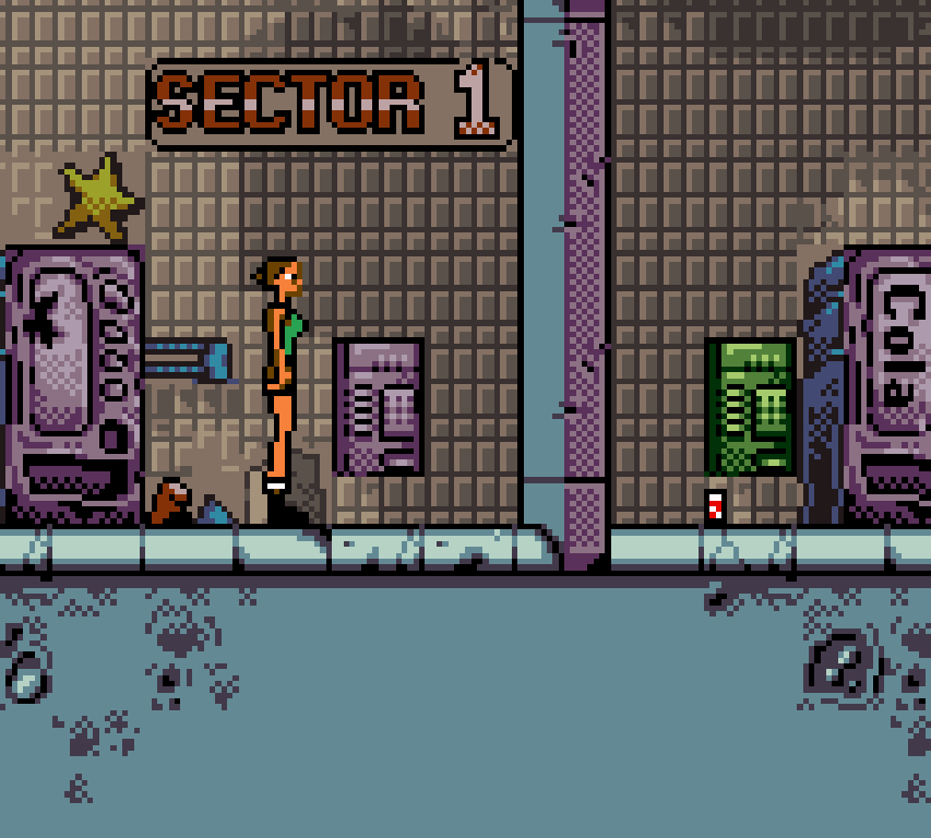 Tomb Raider Game Boy Color GBC gameplay Subway