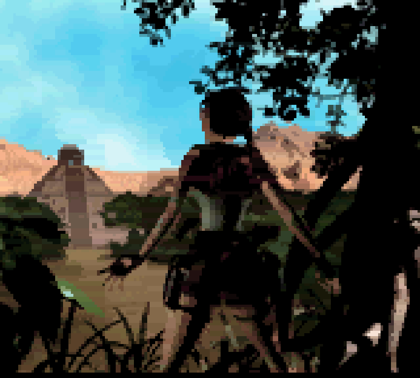 Tomb Raider Game Boy Color GBC opening still