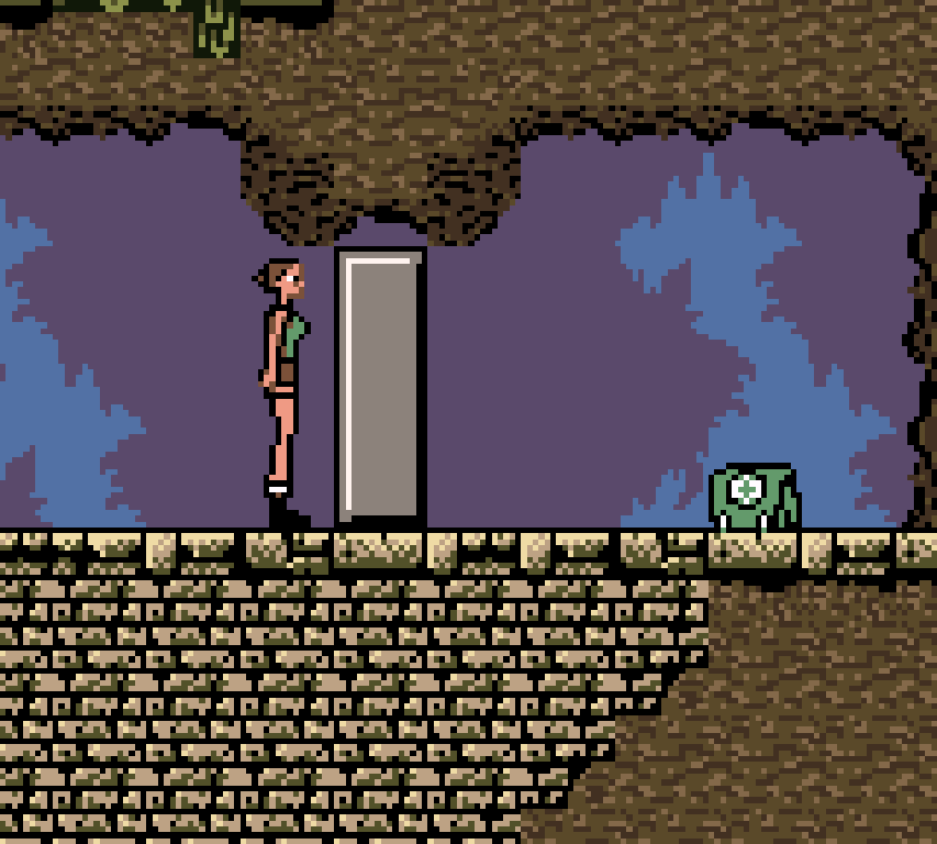 Tomb Raider Game Boy Color GBC gameplay