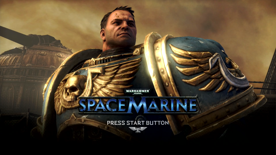Warhammer 40,000 Space Marine Xbox 360 title screen