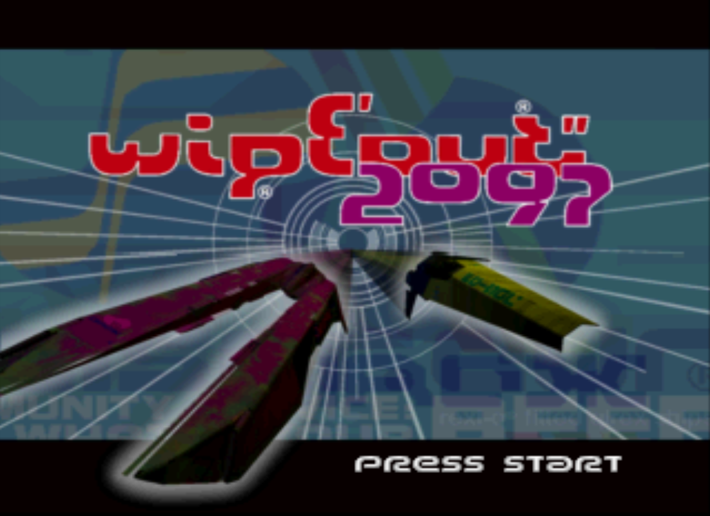 WipEout 2097 PS1 title screen