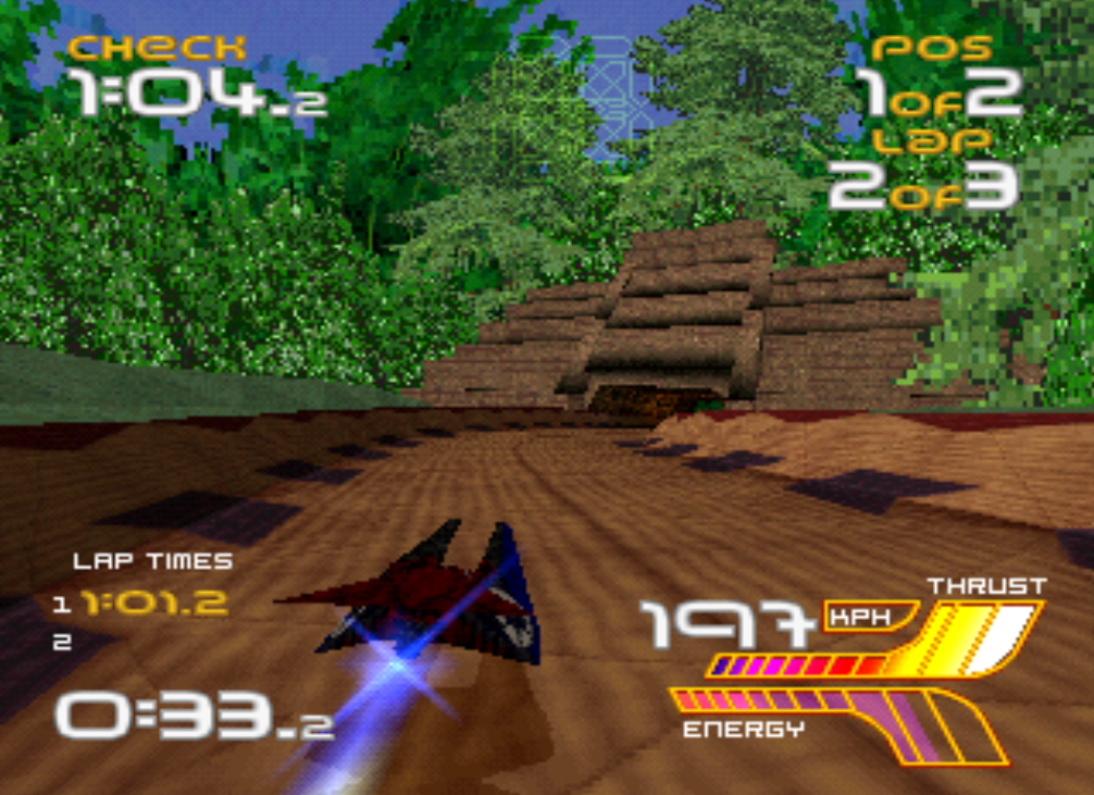 WipEout 2097 PS1 Aztec temple