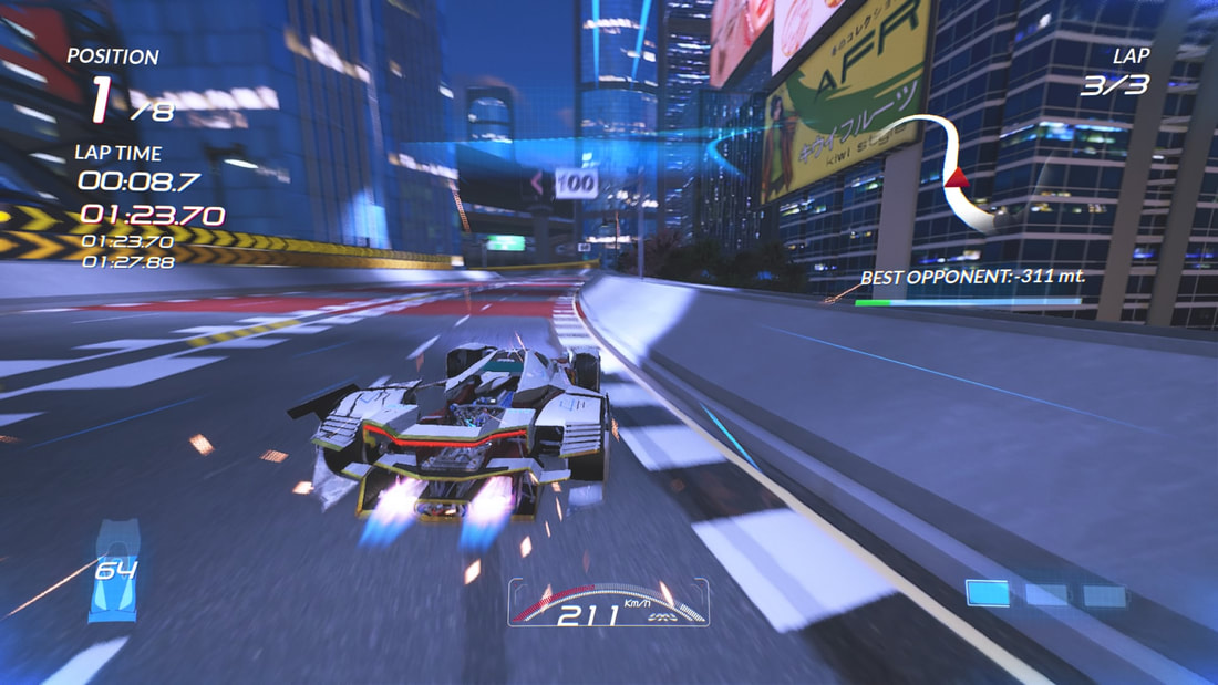 Xenon Racer PlayStation 4 PS4 gameplay boost